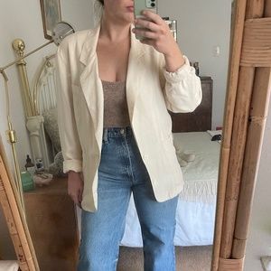 90s silk blazer